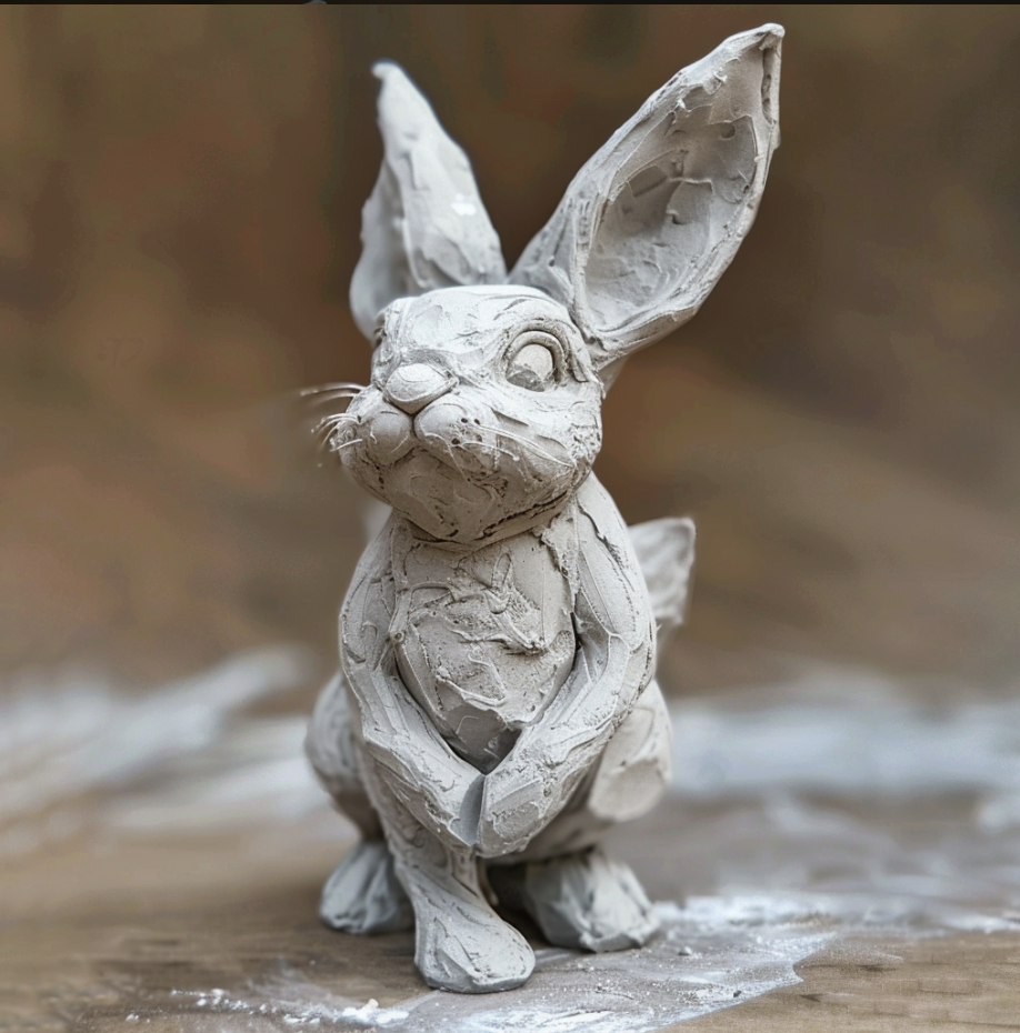 zvířátko ze samotvrdnoucí hmoty